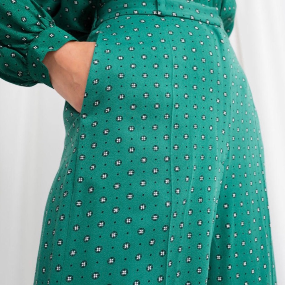 & Other Stories NWT Green trousers